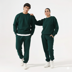 Green F Twist Fleece Co-Ord Set