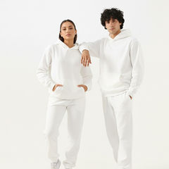 White Twist Fleece Co-Ord Set