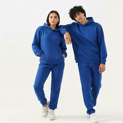 Royal Blue Twist Fleece Co-Ord Set