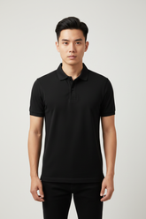 Black Pk Polo Shirt - CODE (6102)