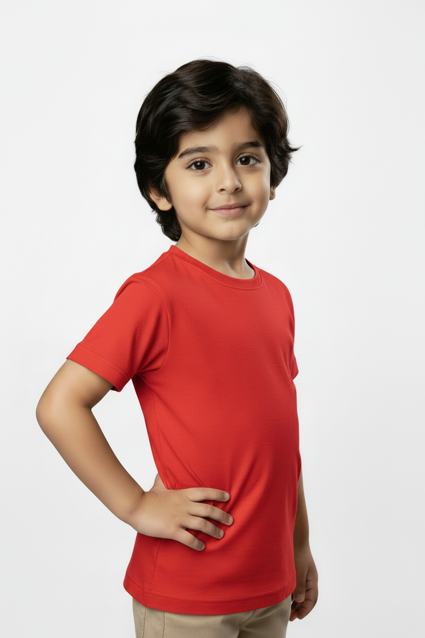 Red T-Shirt Same Model
