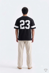 NEW YORK JERSEY DOWN SHOULDER SHIRT -CODE (105)