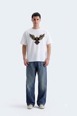 EAGLE JERSEY DOWN SHOULDER SHIRT -CODE (105)
