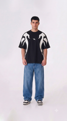 LONG STRIPES JERSEY DOWN SHOULDER SHIRT -CODE (101)