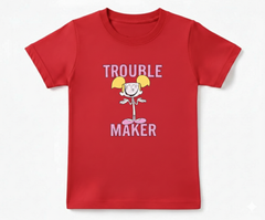 COTTON JERSEY- MULTICOLOR TROUBLE MAKER TEE