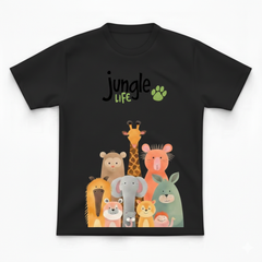 COTTON JERSEY- MULTICOLOR JUNGLE TEE