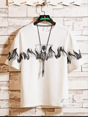 FIRE JERSEY DOWN SHOULDER SHIRT -CODE (105)