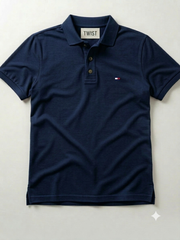 Navy Blue Polo Shirt – Premium Quality & Comfortable Wear (Code 1204)