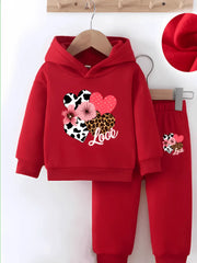 HEART LOVE HOODIE TRACKSUIT