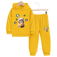 Cat Drink Hoodie Tracksuit (Premium)