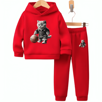 Cat Ball Hoodie Tracksuit (Premium)