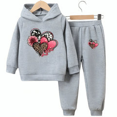 HEART LOVE HOODIE TRACKSUIT