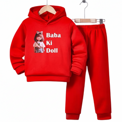 Baba Ki Doll Hoodie Tracksuit (Premium)