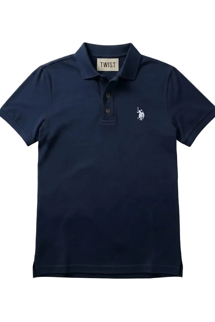 Navy Blue Polo Shirt HS – Premium Quality & Comfortable Wear (Code 1305)