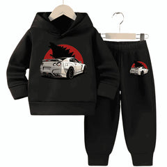 Car Printed Hoodie Tracksuit (Premium)