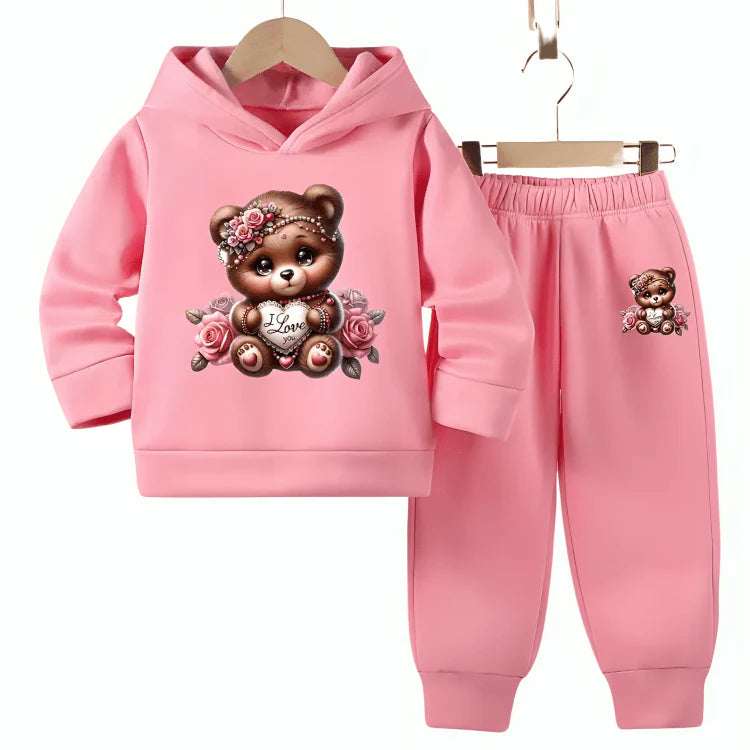 Pearl Bear Hoodie Tracksuit (Premium)