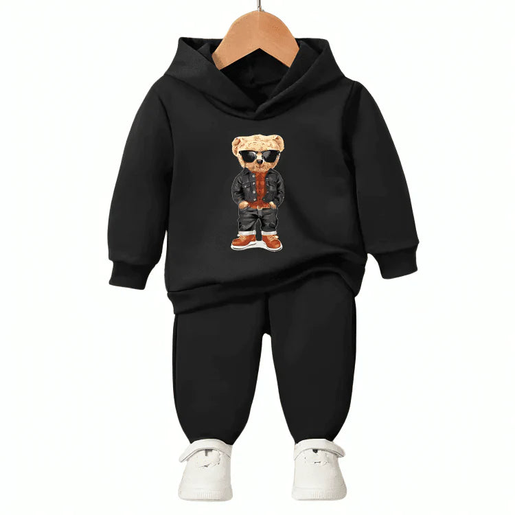 Cool Glass Bear Hoodie Tracksuit (Premium)