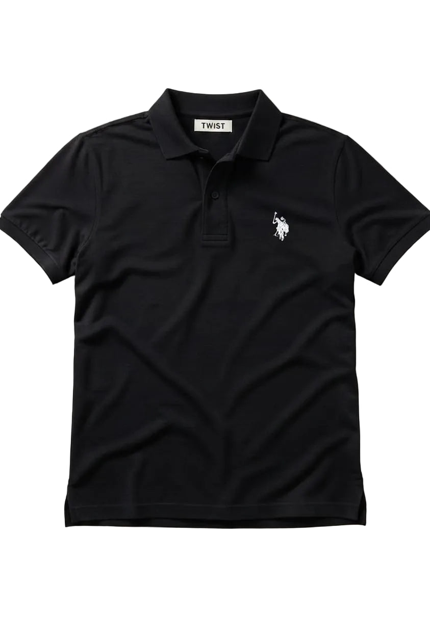 Black Polo Shirt HS– Premium Quality & Comfortable Wear (Code 1303)