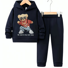 Be Cool Bear Hoodie Tracksuit (Premium)