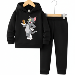 Tom & Jerry Brown Hoodie Tracksuit (Premium)
