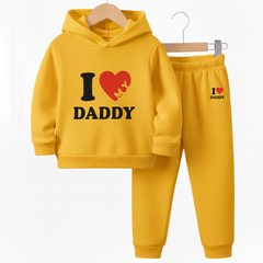I Love Daddy Hoodie Tracksuit (Premium)