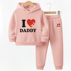 I Love Daddy Hoodie Tracksuit (Premium)