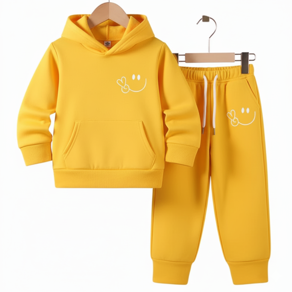 Smiley  Hoodie Tracksuit (Premium)