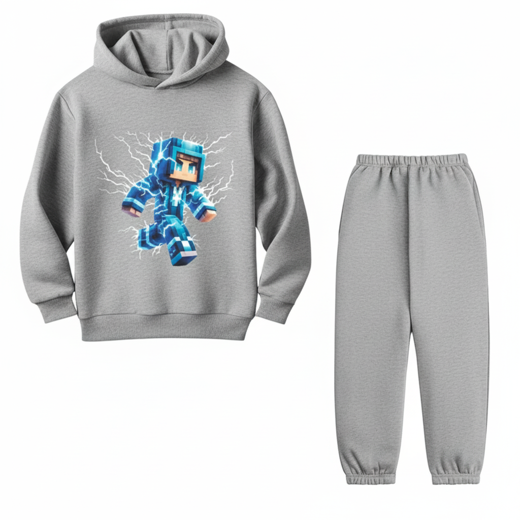 Thunder Minecraft Hoodie Tracksuit (Premium)