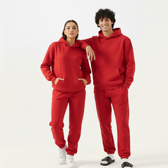 Red Twist Fleece Co-Ord Set