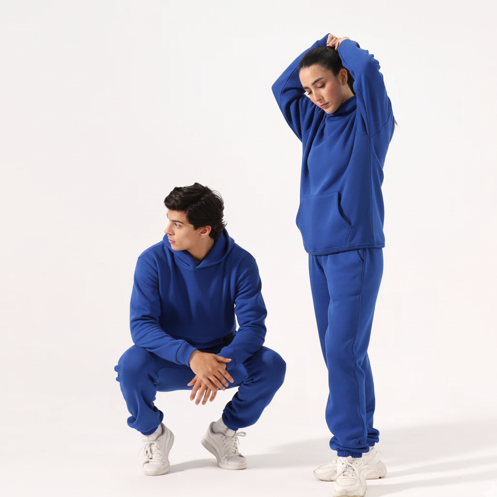 Royal Blue F Twist Fleece Co-Ord Set
