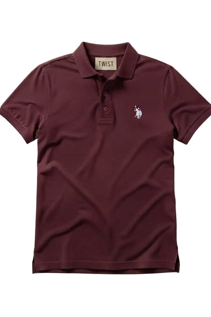 Maroon Polo Shirt HS – Premium Quality & Comfortable Wear (Code 1304)