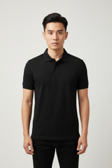 Black Pk Polo Shirt - CODE (6102)