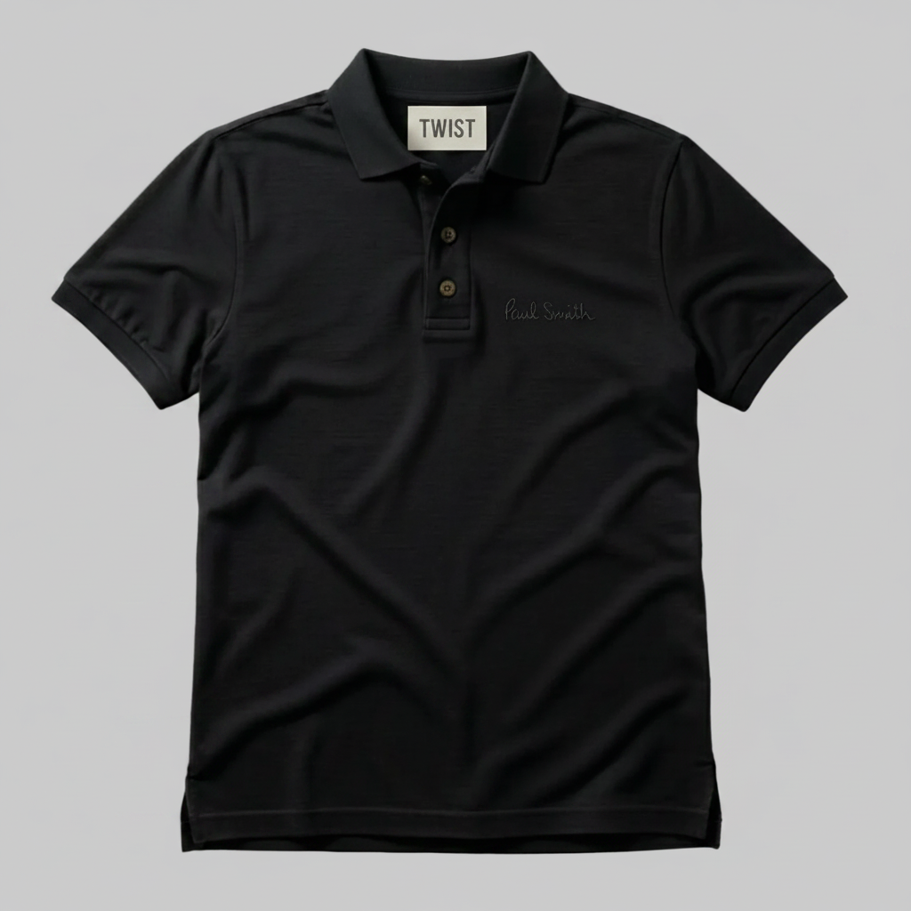 Black Polo Shirt - Paul Smith Logo