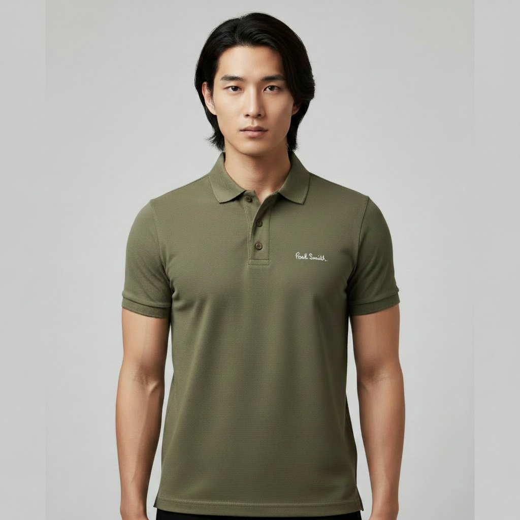 Olive Polo - Korean Model - Correct Fabric