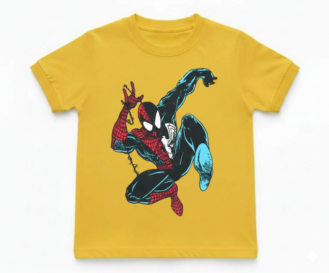 COTTON JERSEY- MULTICOLOR SPIDERMANTEE