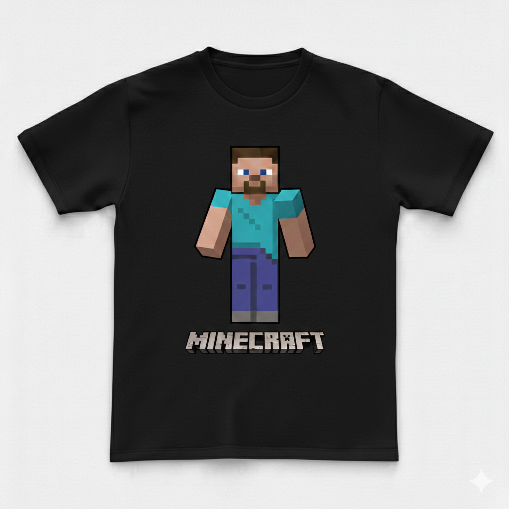 COTTON JERSEY- MULTICOLOR MINECRAFT TEE