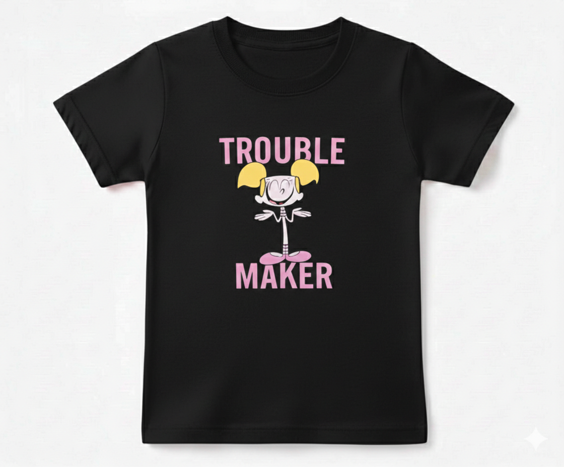COTTON JERSEY- MULTICOLOR TROUBLE MAKER TEE