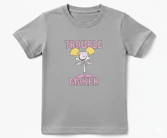 COTTON JERSEY- MULTICOLOR TROUBLE MAKER TEE