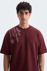NATURE JERSEY DOWN SHOULDER SHIRT -CODE (106)