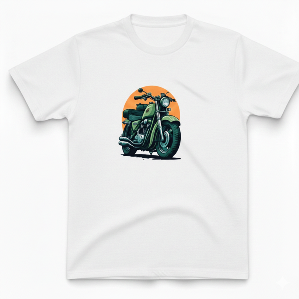 COTTON JERSEY- MULTICOLOR BIKE TEE