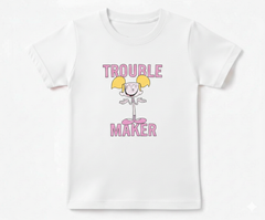 COTTON JERSEY- MULTICOLOR TROUBLE MAKER TEE