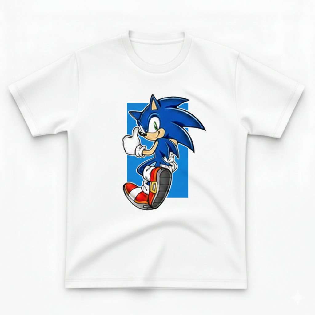 COTTON JERSEY- MULTICOLOR SONIC TEE