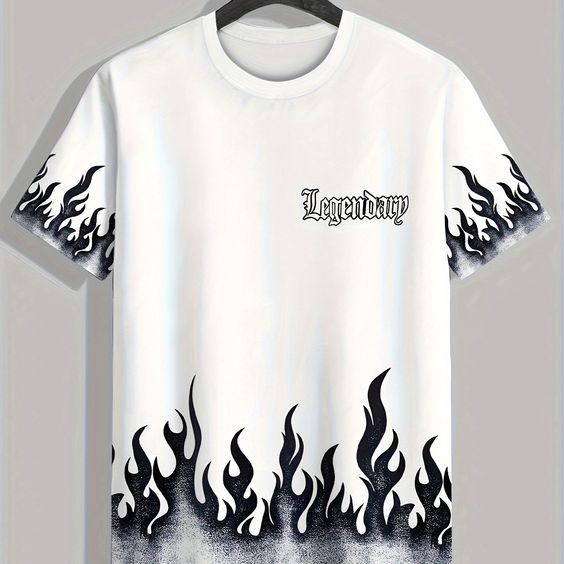 LEGENDARY FIRE JERSEY DOWN SHOULDER SHIRT -CODE (103)