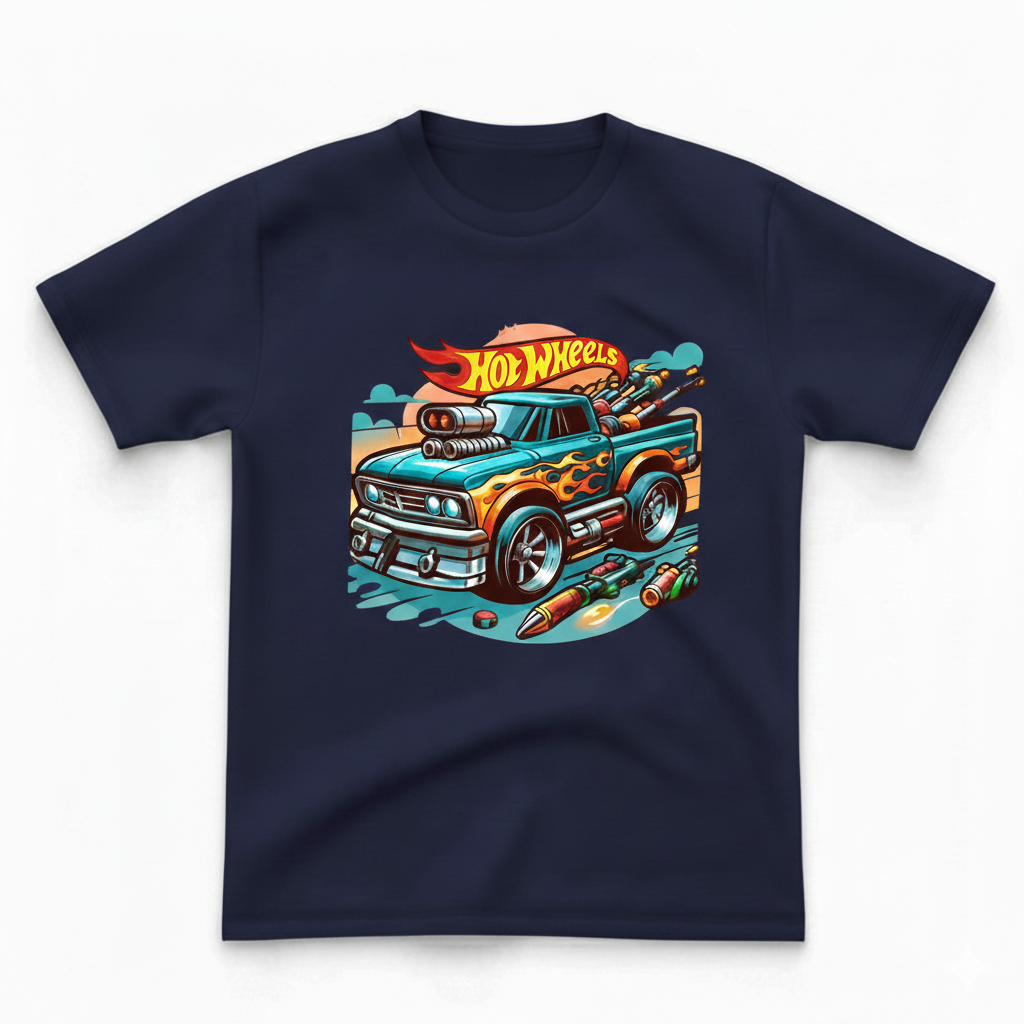 COTTON JERSEY- MULTICOLOR HOT WHEELS TEE