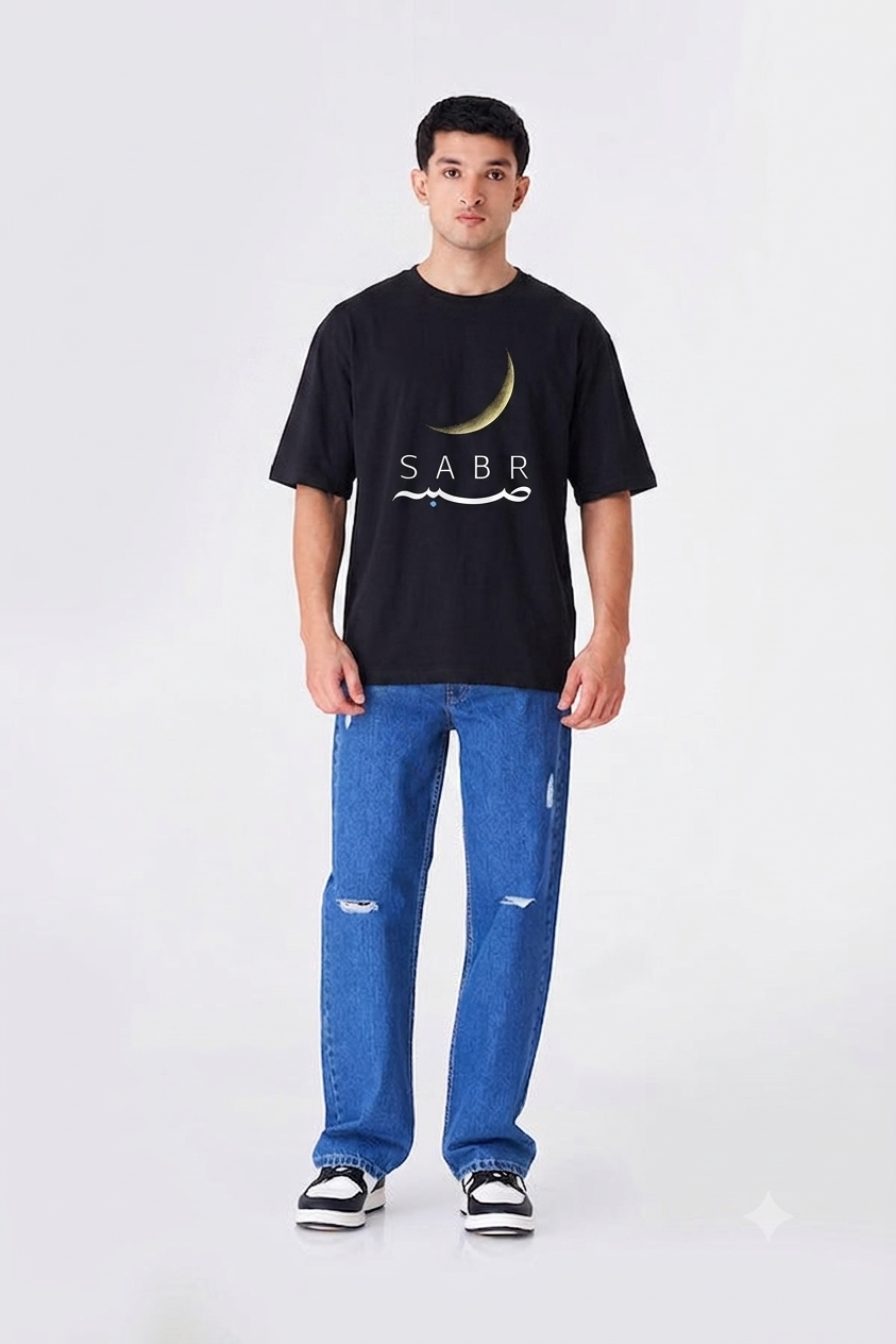 SABAR JERSEY DOWN SHOULDER SHIRT -CODE (106)