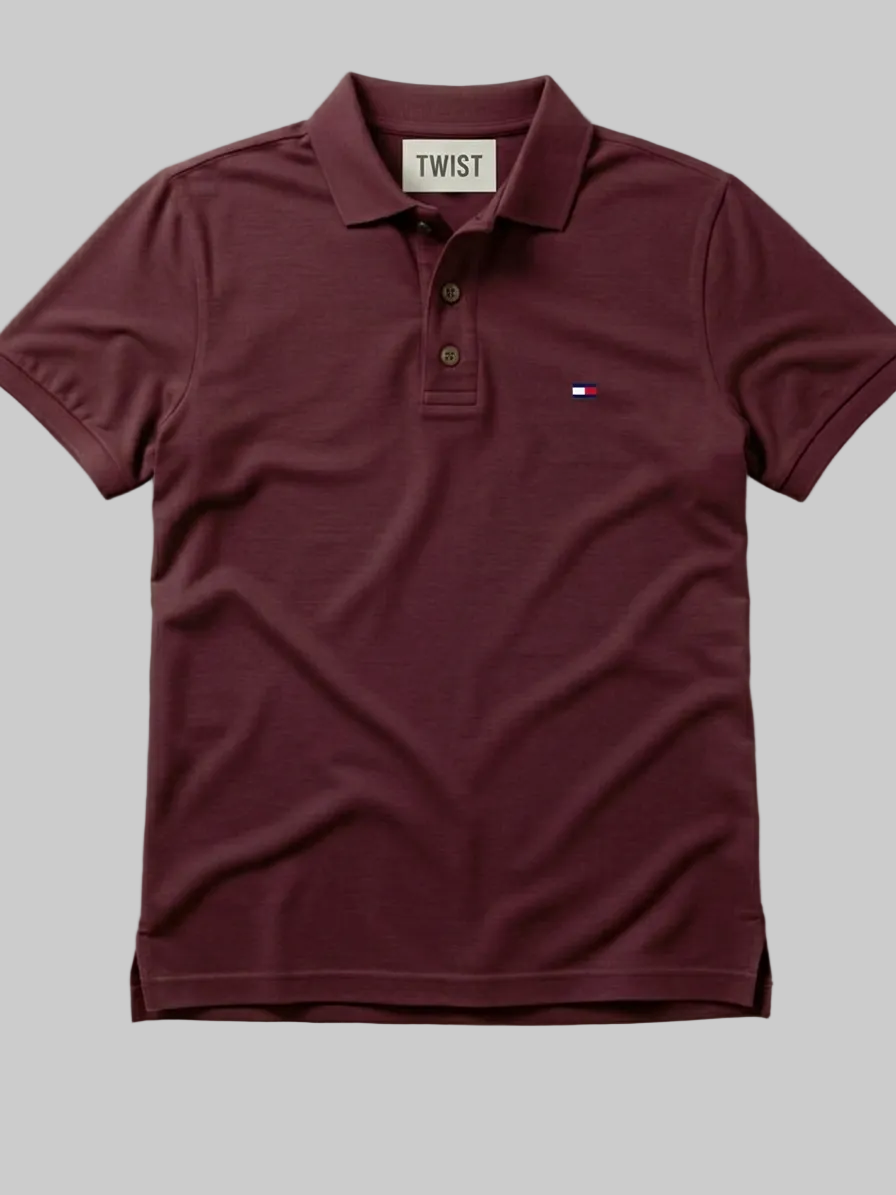 Maroon Polo Shirt – Premium Quality & Comfortable Wear (Code 1202)