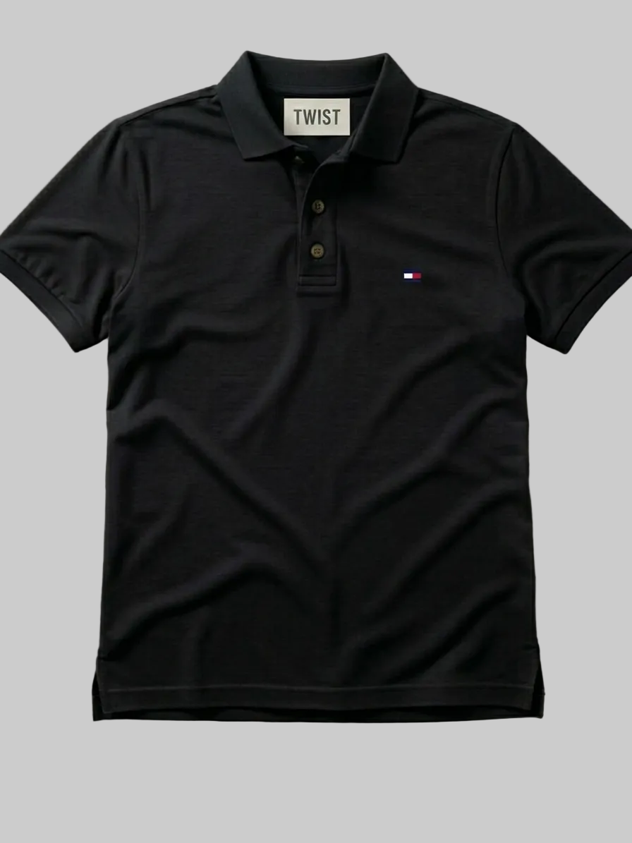 Black Polo Shirt – Premium Quality & Comfortable Wear (Code 1203)